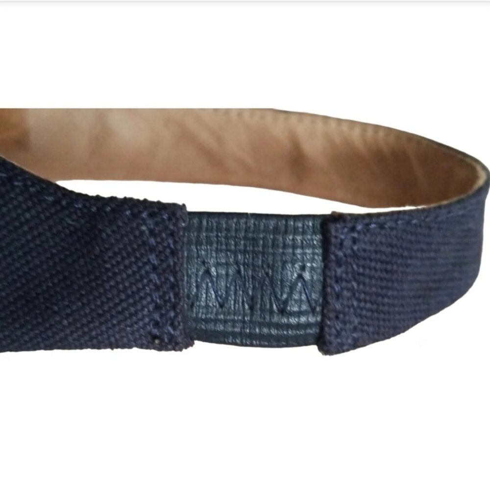 Navy Espadrille Wedge Slingback Shoes - Picture 8 of 9